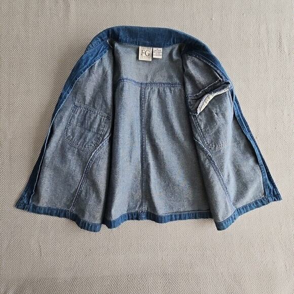 Field Gear Jacket Women's Size Medium Petite Sleeveless Denim Countrycore - Picture 4 of 12